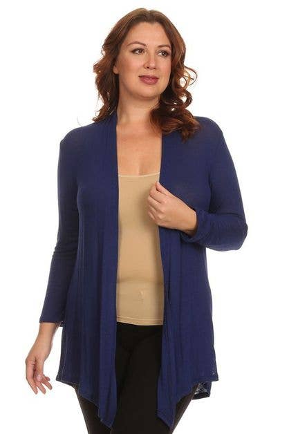 Chris & Carol Apparel – Engroshandel Cardigan - Dame – Plus Cardigan - XA3147C1