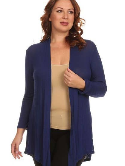 Chris & Carol Apparel – Engroshandel Cardigan - Dame – Plus Cardigan - XA3147C1