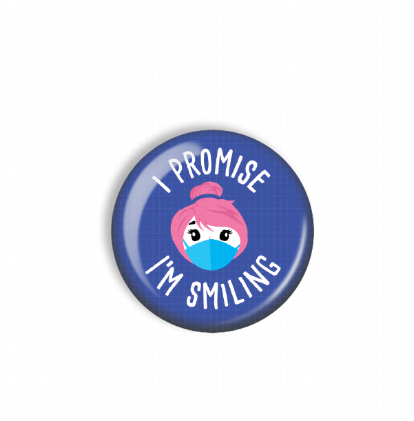 Snarkynurses - Wholesale Badge Accessory - Unisex - Badge Reel Topper | Smiling Design | 1.5"2