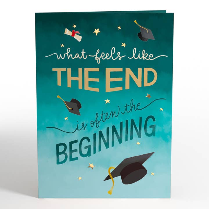 Lovepop Cards - Wholesale Graduation Card - The End is the Beginning Graduation 5''x7'' Card, Game day4