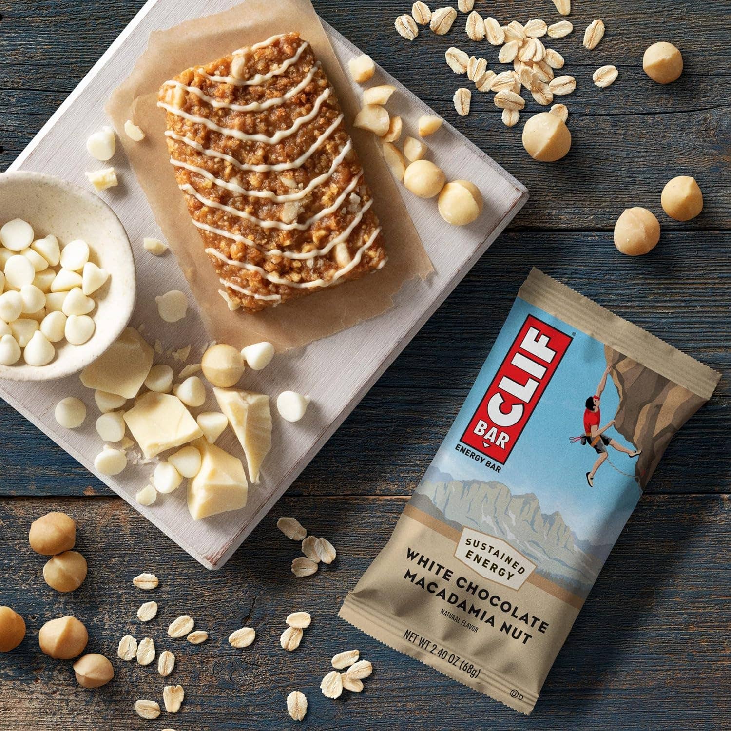 Snacky Candy - Wholesale Snack bar - Clif Bar White Chocolate Macadamia Nut 2.4oz 12 count3
