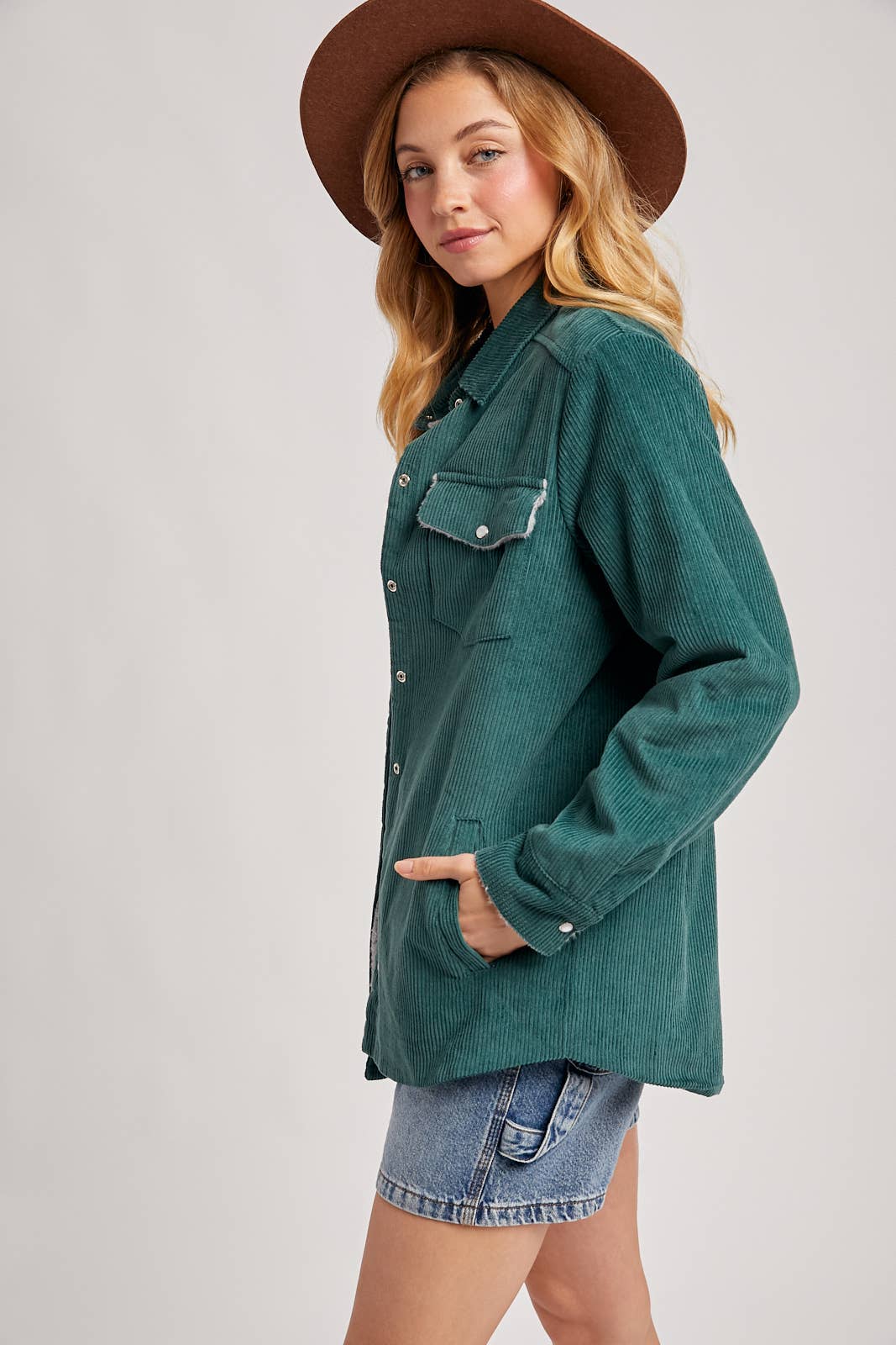 Bluivy - Wholesale Jacket - Women's - CORDUROY SHERPA-LINED JACKET13
