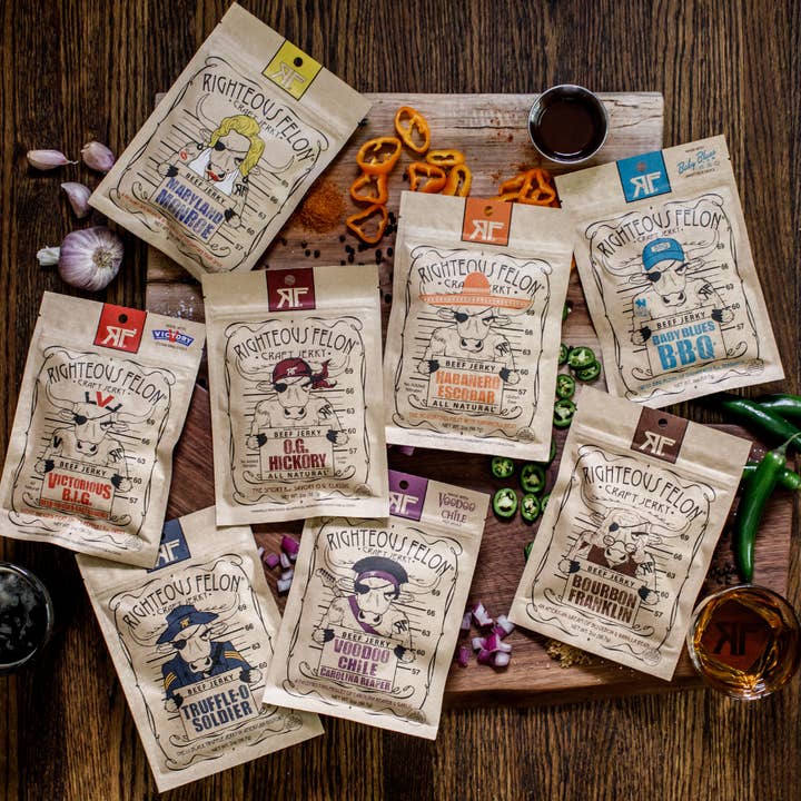 Righteous Felon Craft Jerky - Wholesale Jerky - Variety Shipper3