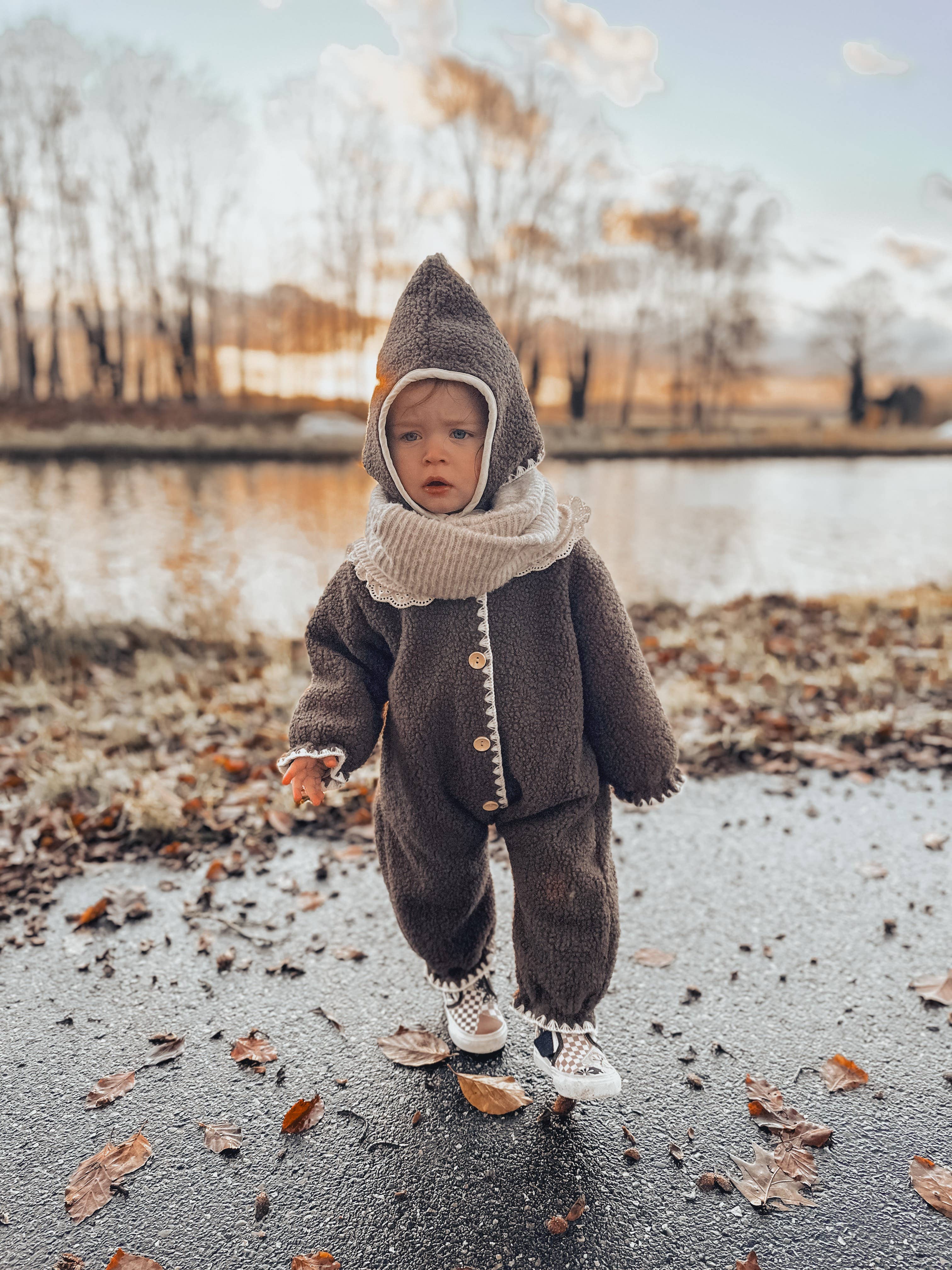 Annie & Charles – Engroshandel Flyverdragt – til børn – Annie & Charles® varm og blød heldragt til baby med hætte7