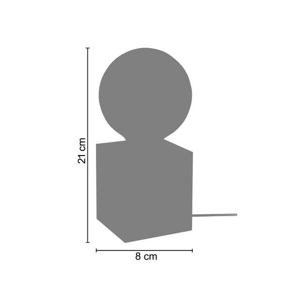 Tosel Shop - Wholesale Accent/Desk Lamp - BOIS CUBE-LT2 - Pink Wood Square Bedside Lamp1