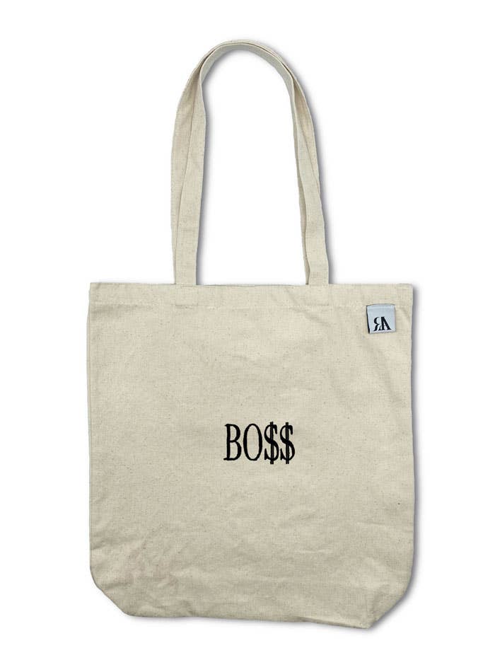 RA Attire - Wholesale Tote Bag - Women's - Embroidered BO$$ Themed Tote Bags0