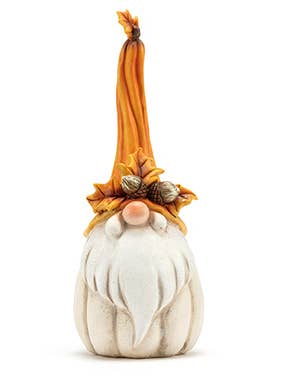 Fall Harvest Pumpkin Gnome Figurine # 77880 for wholesale by Napco