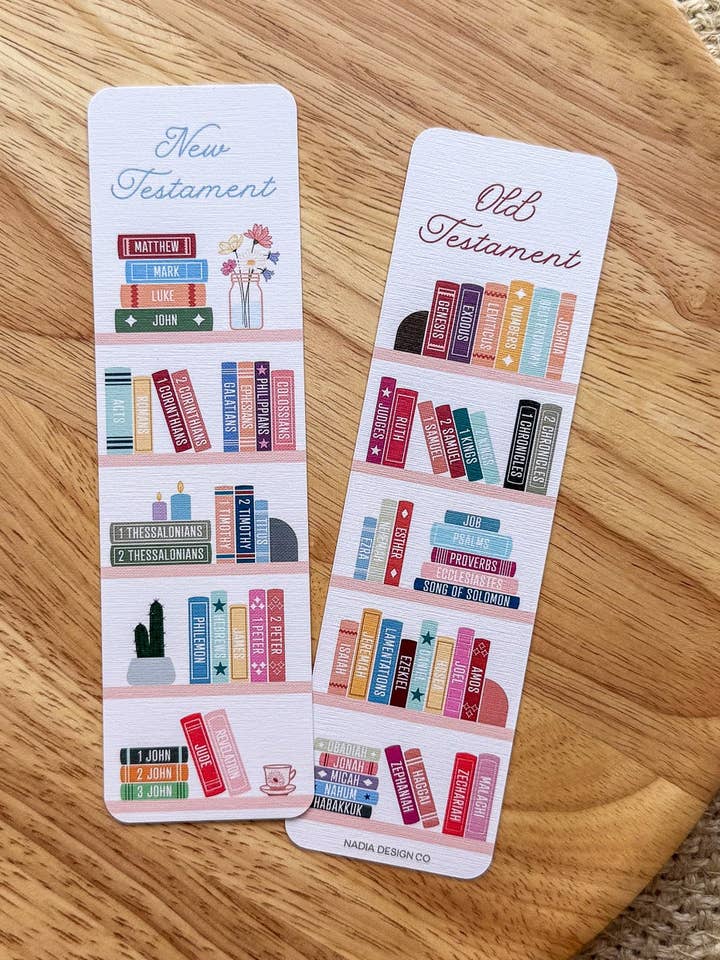 Bücher der Bibel Bookmark für den Großhandel von Nadia Design Co