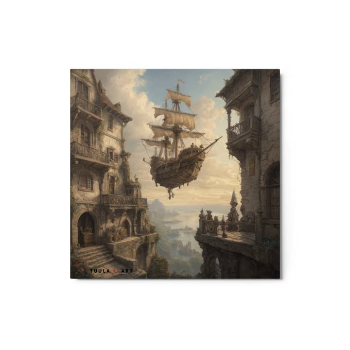 ✨ Entrez dans un Monde de Merveilles avec l'Art Print "Le Voyageur du Ciel" ! ✨ pour la vente par Art by Tuula