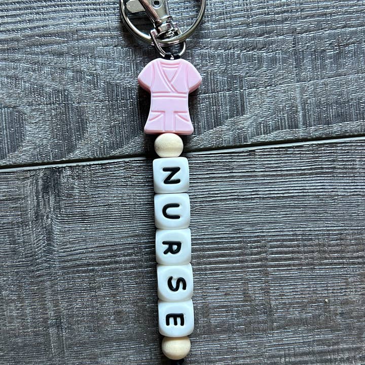 JILLIAN INK LLC - Wholesale Keychain - Unisex - Nurse Scrubs Silicone Bead Keychain9