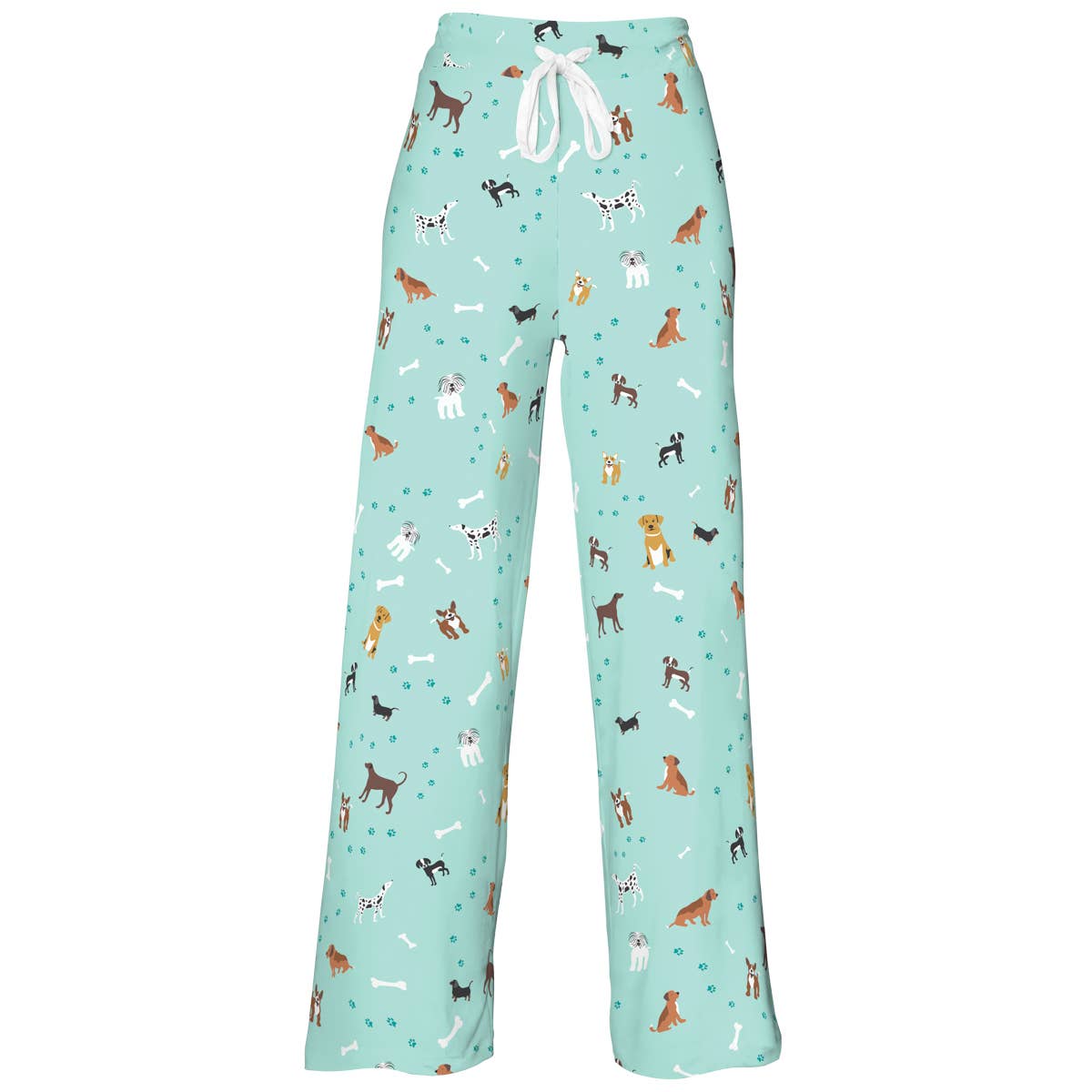 Amanda Blu - Vente Bas de pyjama – femme - Pantalon de Pyjama Bark At The Park | Bas de Pyjama Chiot Bleu0