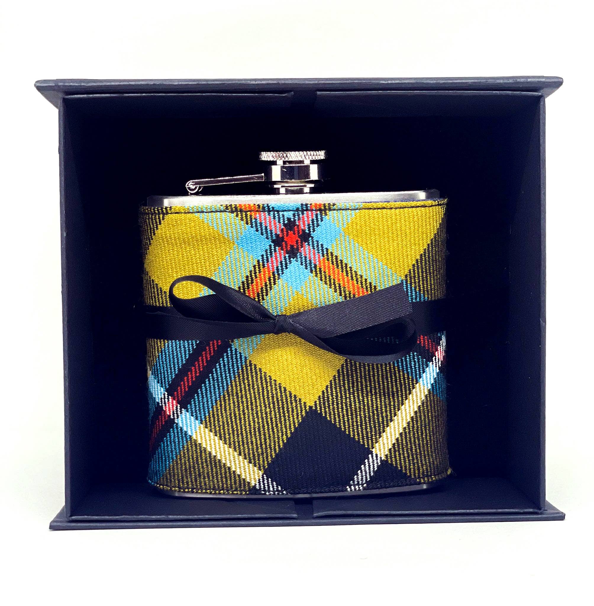 The Edinburgh Bow Tie Co. - Wholesale Flask - Edinburgh Tartan Hip Flask - Cornish National1