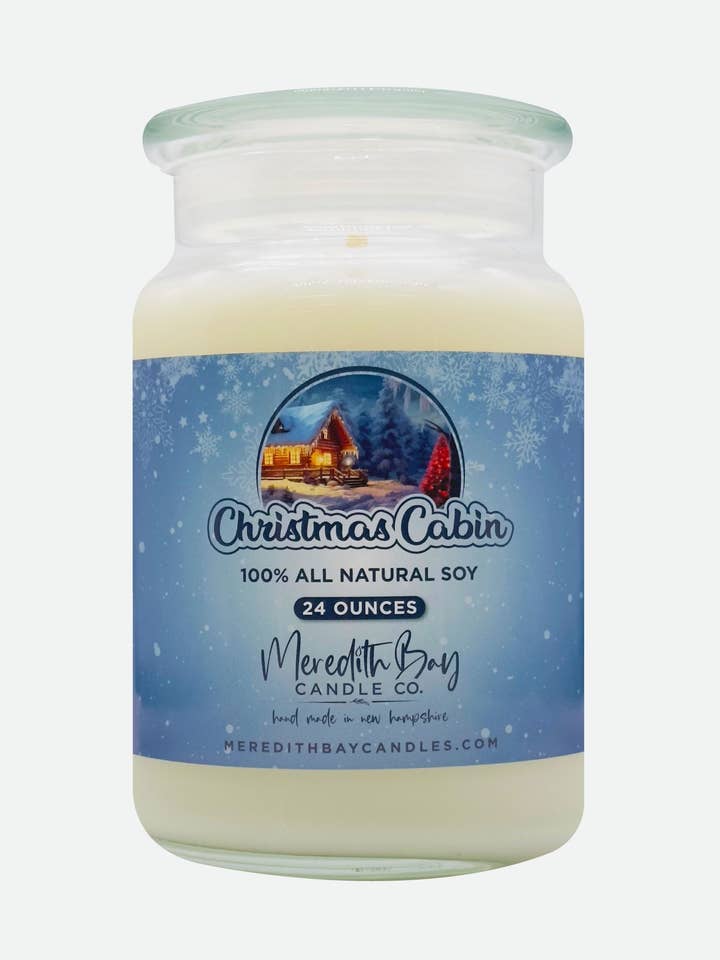 Christmas Cabin for wholesale by Meredith Bay Candle Co