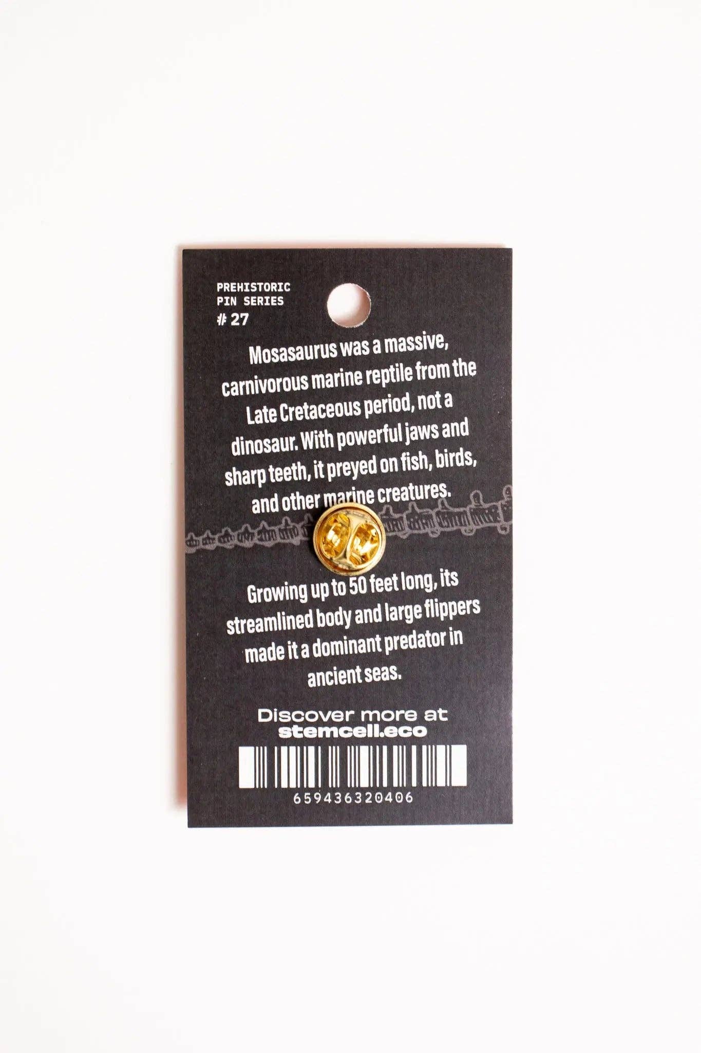 Stemcell Science Shop - Wholesale Lapel Pin/Button - Mosasaurus Enamel Pin (Mosasaurus hoffmanni)4