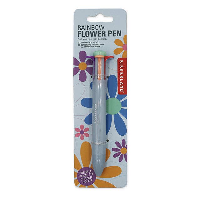 Kikkerland Design Inc - Wholesale Pen - Rainbow Flower Pen