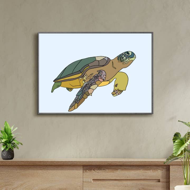 Sea Turtle Print for wholesale by Artwork by Sophia