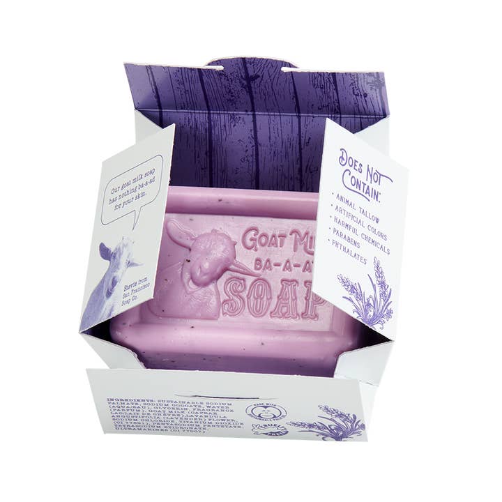 San Francisco Soap / Man Bar Soap - Wholesale Bar Soap - Lavender Goat Milk 5oz pressed bar soap