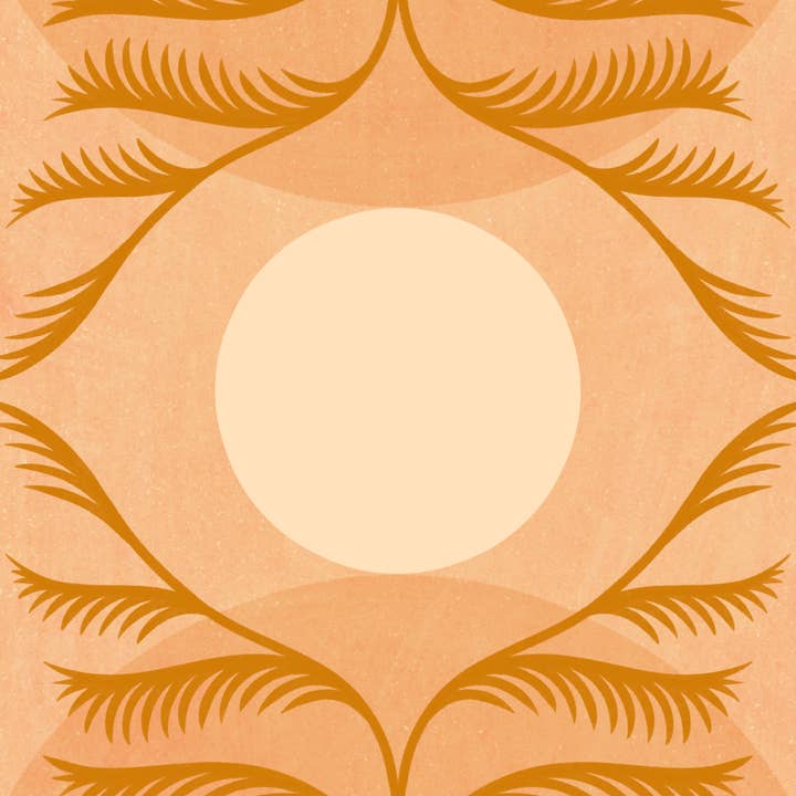 Nïma Nïma Studio - Wholesale Art Print - ‘Reve De Lune’, Boho Floral Moon Art Print2