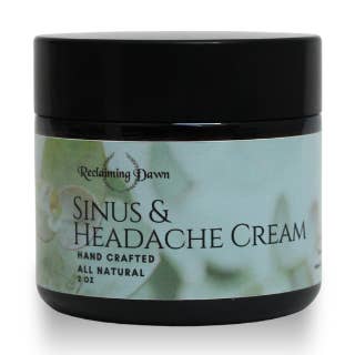 Crème pour les sinus et les maux de tête pour la vente par Reclaiming Dawn