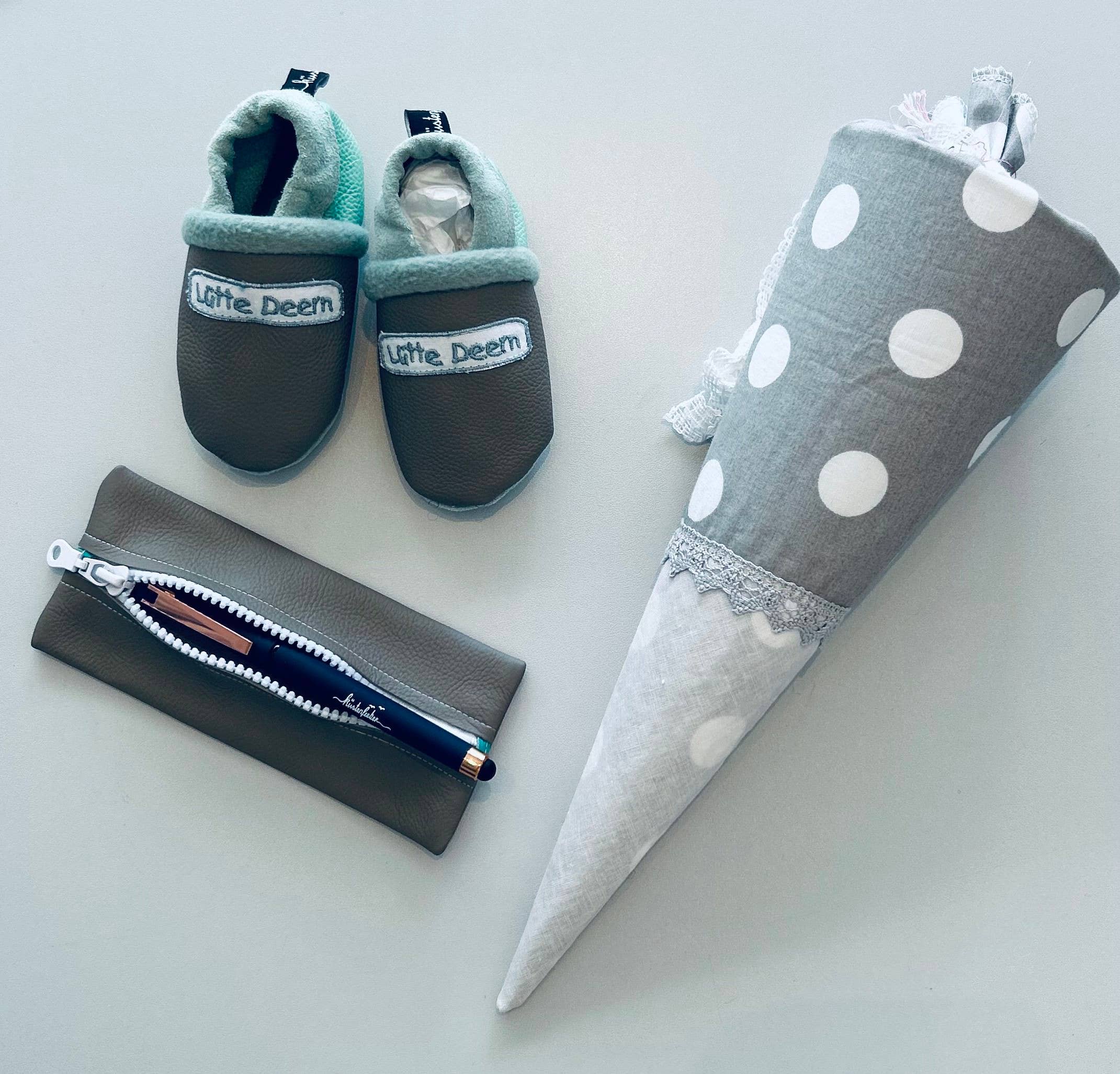 Küstenfieber® - Vendita all'ingrosso Confezioni regalo - Cono scolastico piccolo in cotone 100% - cono gemello, cono zucchero o per asilo2