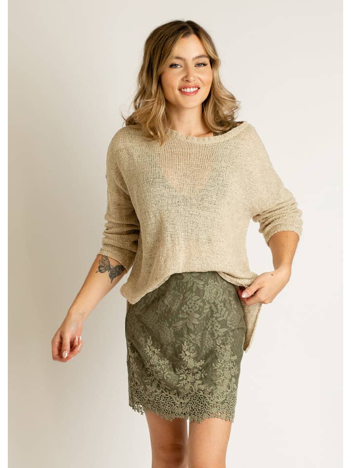 Joyfolie - Vendita all'ingrosso Gonna - Donna - Gonna Ivella da donna in agave2