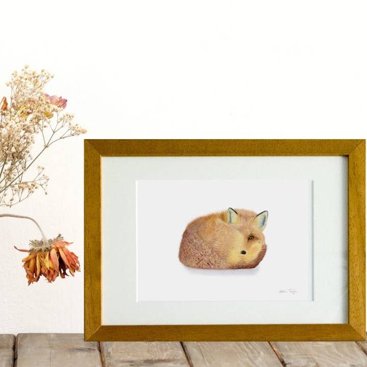 Fox Giclee Mounted Print for wholesale by Alan Taylor Art