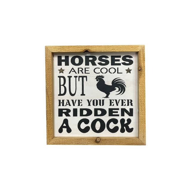 Lustige Pferde sind coole handgefertigte Holzschilder für den Großhandel von Reclaimed Woodworks Home Decor