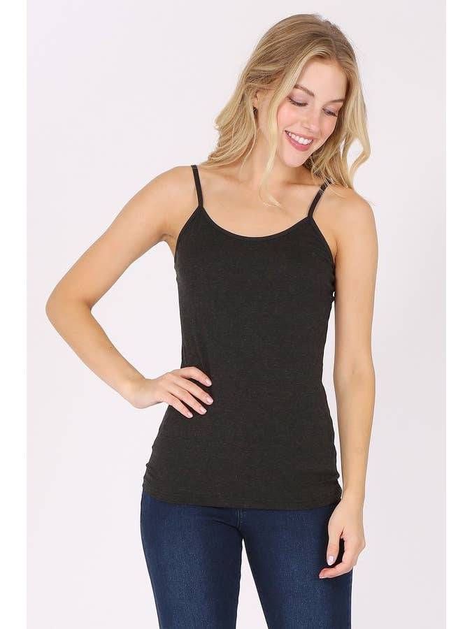 Color 5 - Wholesale Camisole - Women's - Plus size basic cotton spandex camisole spaghetti strap top9
