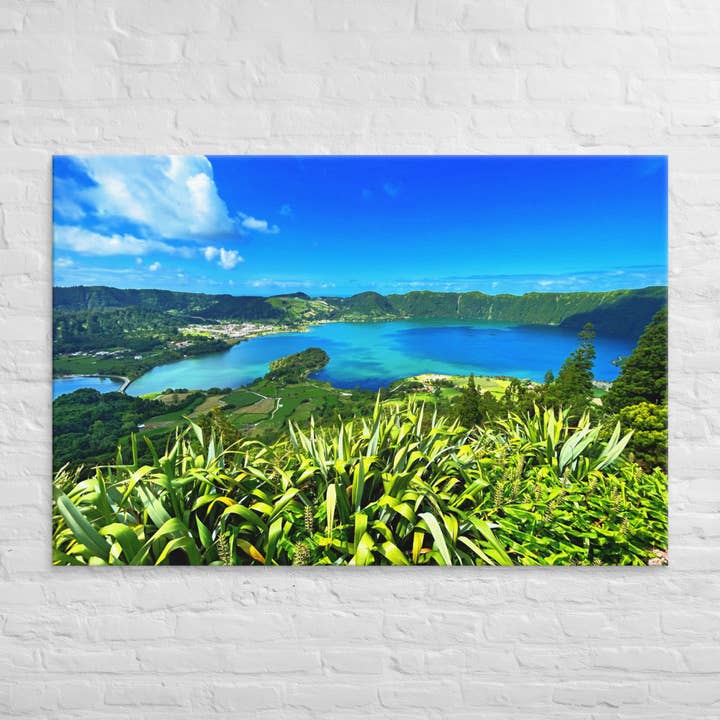 Impressions sur toile Lake Town pour la vente par Monmouth Paragon