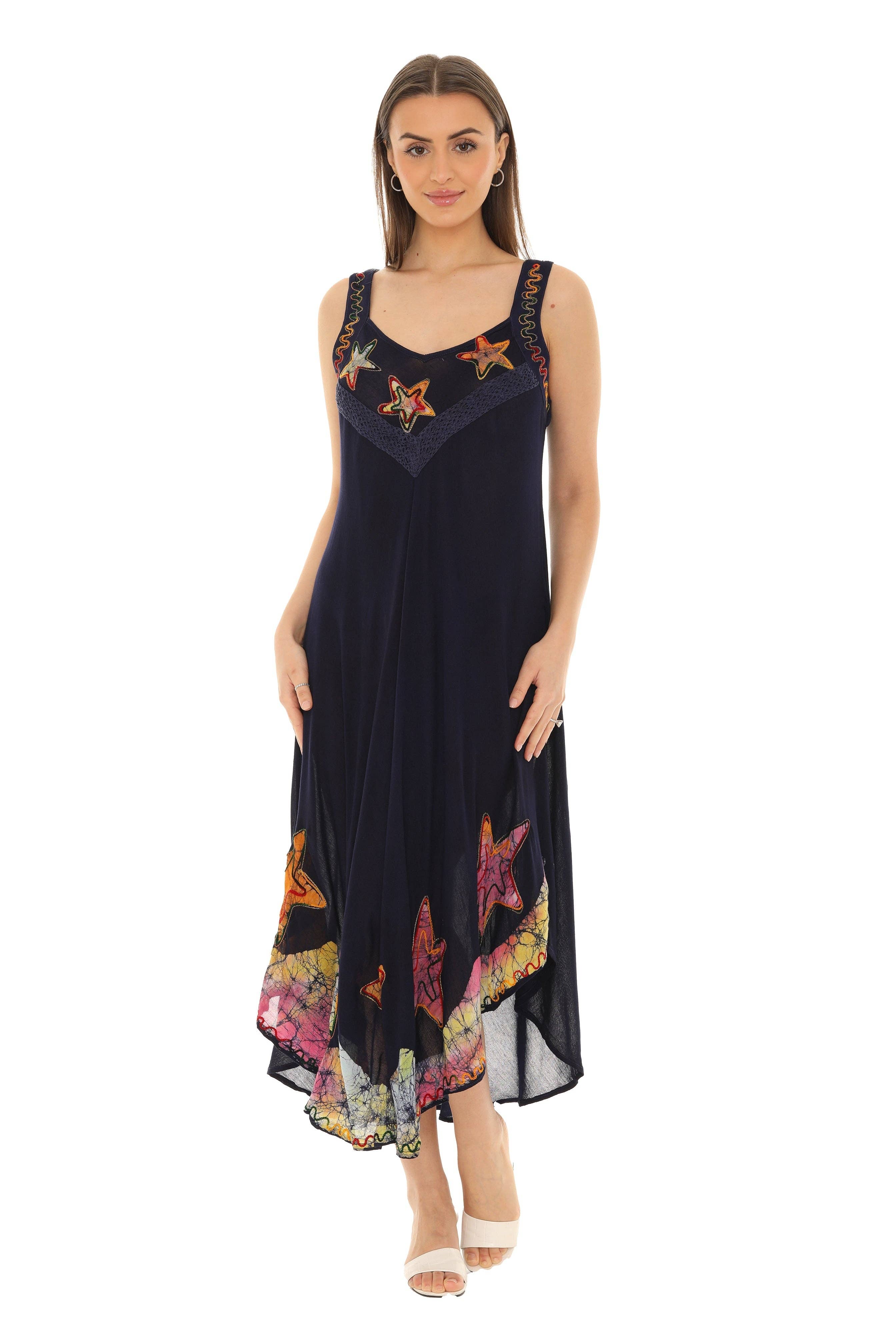 Shoreline Wear. INC - Wholesale Dress - Women's - Starfish Sleeveless Midi Dress4