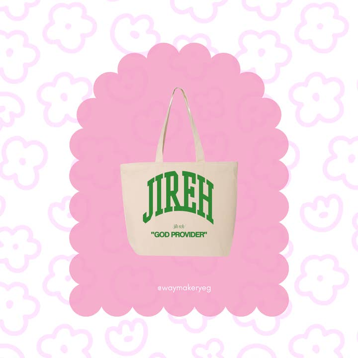 Jireh Tote for wholesale by Way Maker Yeg