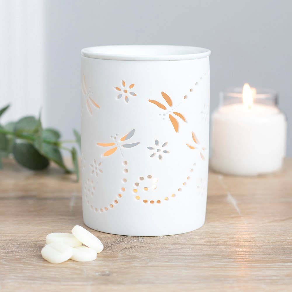 Something Different Wholesale - Wholesale Wax Warmer - Cut Out Dragonfly Oil Burner and Wax Warmer