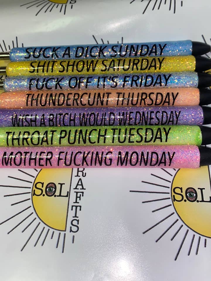 Colección de bolígrafos profanos para venta al por mayor de SOL Crafts