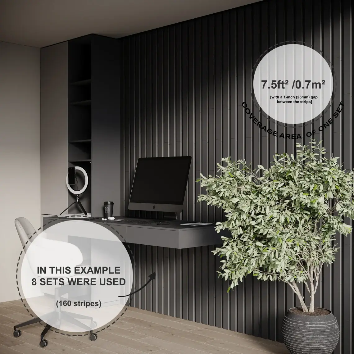 ATB-Sound sp. z o. o. - Wholesale Wall Accent - Lamela-5 Acoustic Slat Wood Panels 2" | Wooden Wall Decor6