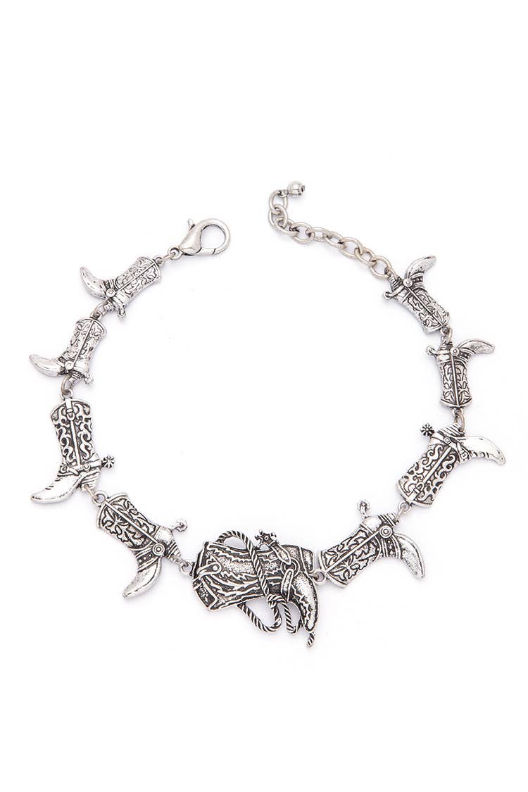 Artini Accessories – Engroshandel Skotilbehør – Unisex – Indgraverede cowboystøvler Western Boot Charm3