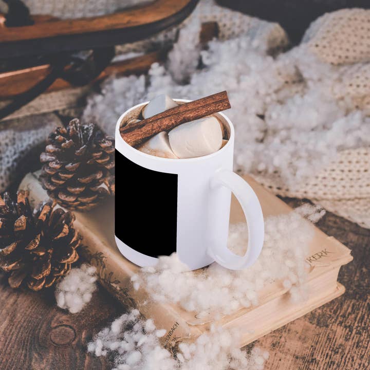 3dRose - Wholesale Coffee mug - 3dRose, Plain black - solid one color - sleek minimal - minimalistic modern contemporary - simple dark, Mug11