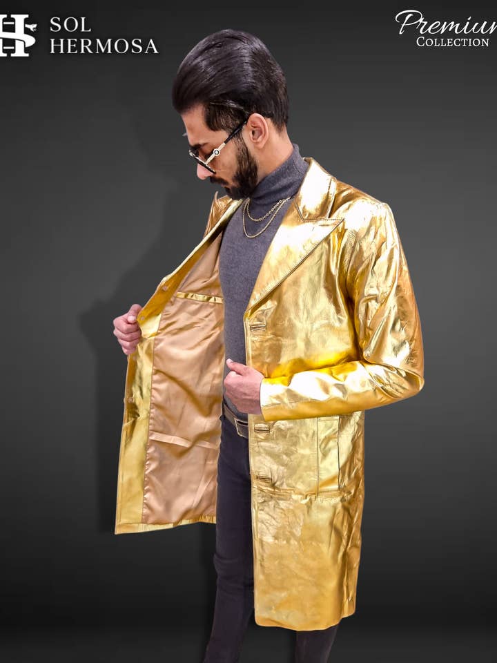 Apollo Men's Real Leather Coat for wholesale by Sol Hermosa