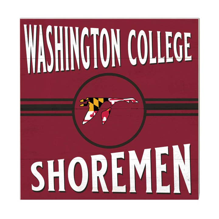 KH Sports Fan - Wholesale Sign - 10x10 Retro Washington College Shoremen/Shorewomen
