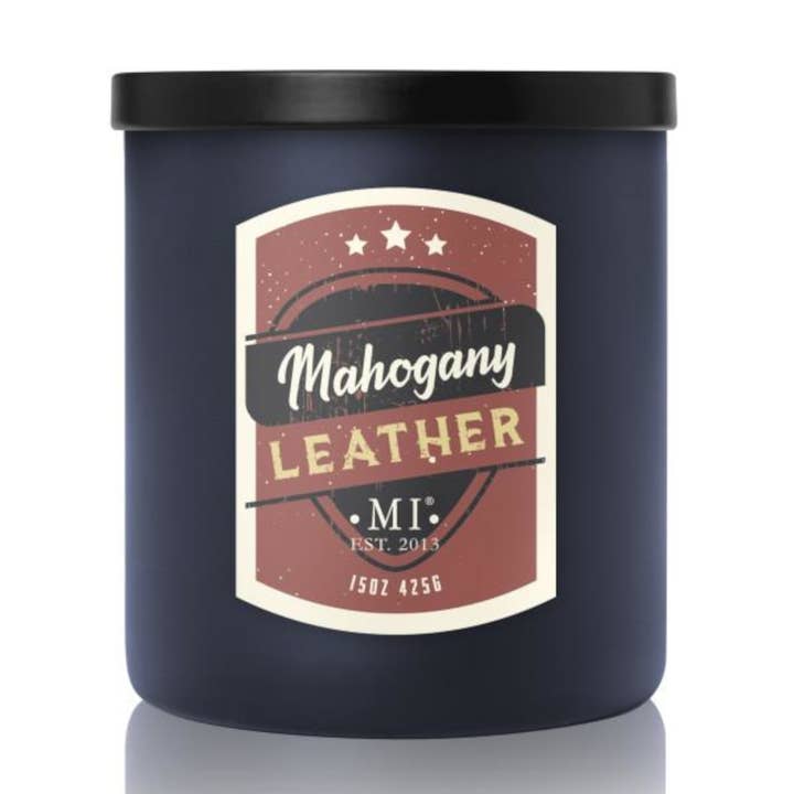 Vela Perfumada em Couro Mogno 425G por atacado de Colonial Candle DE