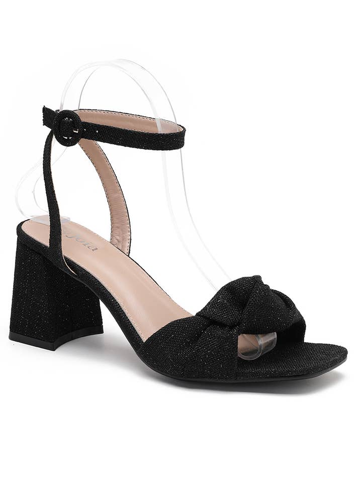 Joia Paris - Wholesale Platform Heels - Women's - Fabric Knot Heeled Sandals H8-7061