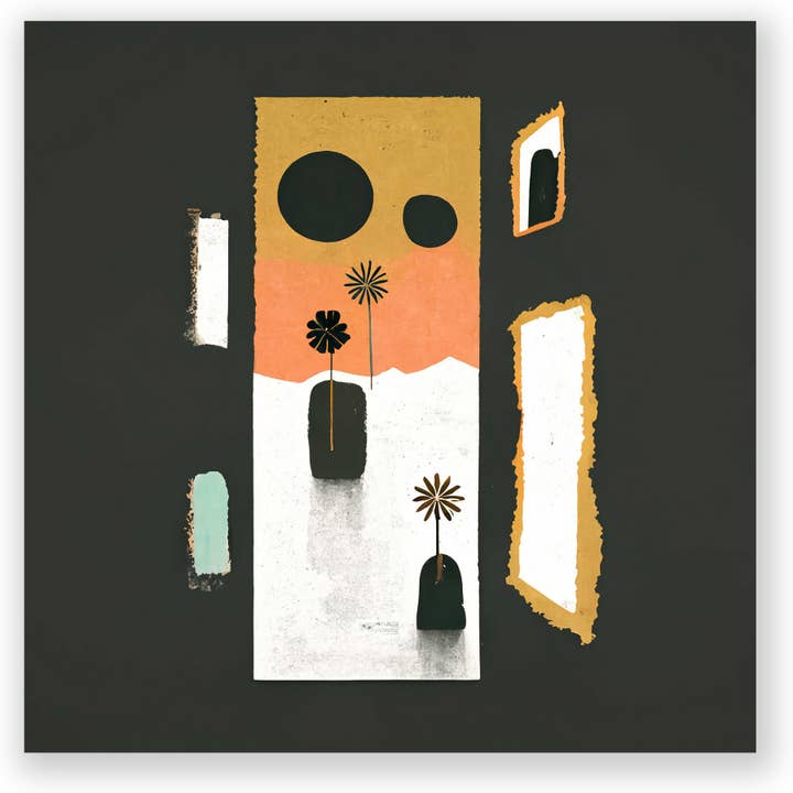 Floral Geometric Abstract Giclée Print Wall Art for wholesale by ArtbyHaise