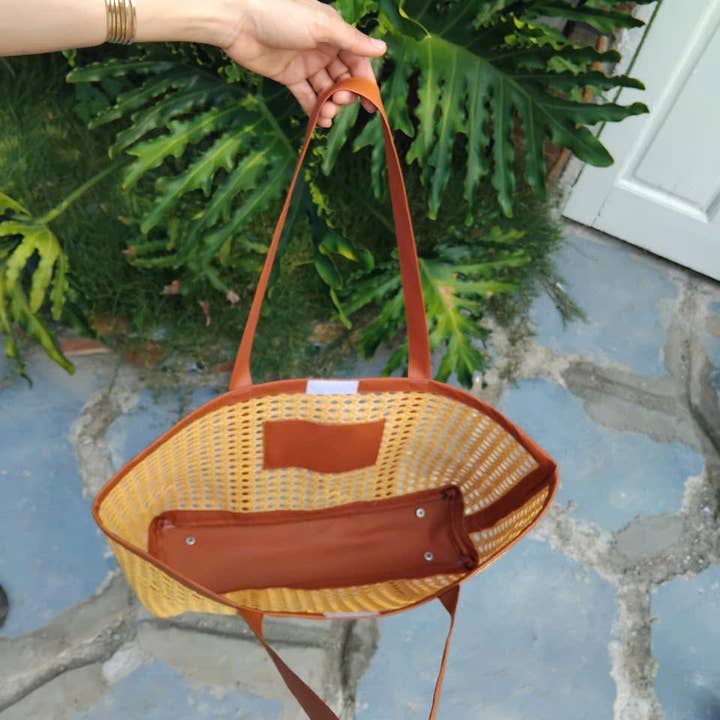 H-H - Wholesale Beach bag - Hollow Out Rattan Handbag , Beach Bag ( 198TV/HH)7