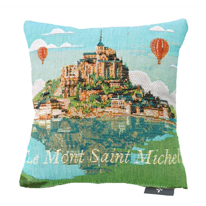 Capa de Almofada Viagem em França Monte Saint Michel por atacado de Art De Lys