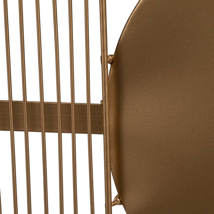 Sagebrook Home - Wholesale Wall Accent - Gold 36 in. Metal Novelty Half Circle Mirror Wall Decor