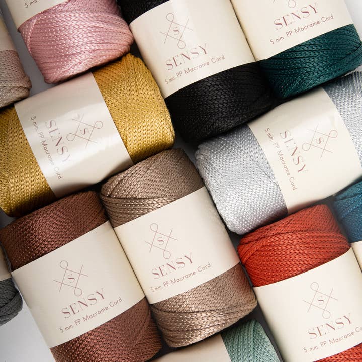 Sensy - Wholesale Yarn - Sensy Premium 5mm - 104 yards 100% Polyester Macrame Yarn