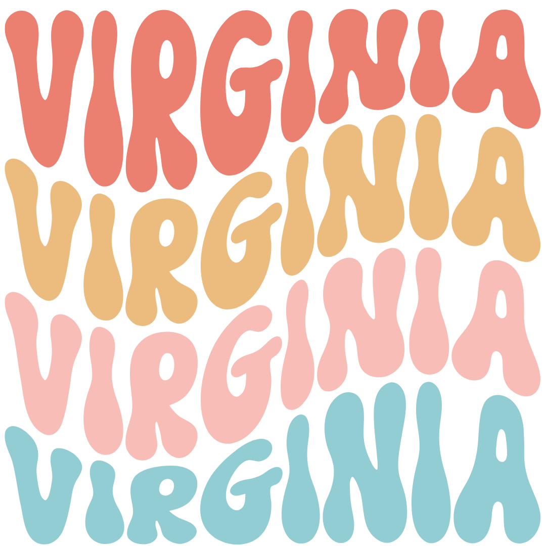 Daisy Mae Designs - Vente Aimants - Tous les 50 États Aimant Fort Acrylique Police Rétro – 2"x2"44