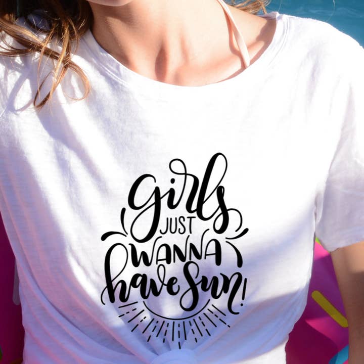 Piger vil bare have sol - SAG, sommer, ferie, sjov, sol for engroshandel hos Top Crate