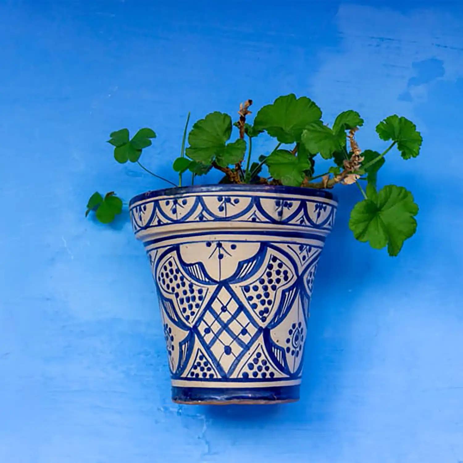 Etnico del Mondo - Wholesale Plant Pot - Moroccan Terracotta Flower Pot for Ethnic Plants#102