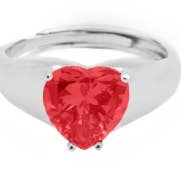 ANELLO SOLITARIO CUORE - REGOLABILE per la vendita all'ingrosso da parte di Feelings Jewels