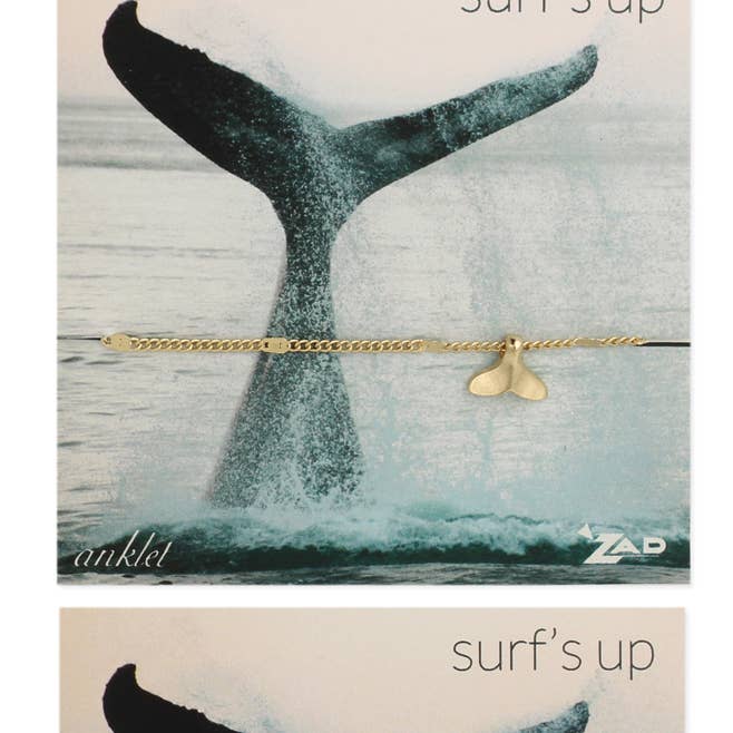 ZAD - Wholesale Enkelbandje - Whale tail Charm & ketting enkelbandje0